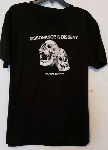Dissonance & Dissent Political Ska Punk T-Shirt Size Extra Large