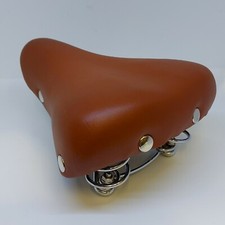 Vintage > BROWN & CHROME Trim <  Saddle Double Sprung Dutch Cruiser Comfort TGR