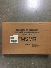  (2) Fmsmr Mounting Rings For M&amp;s Fms/fmsm Music Speakers 45 Ohms