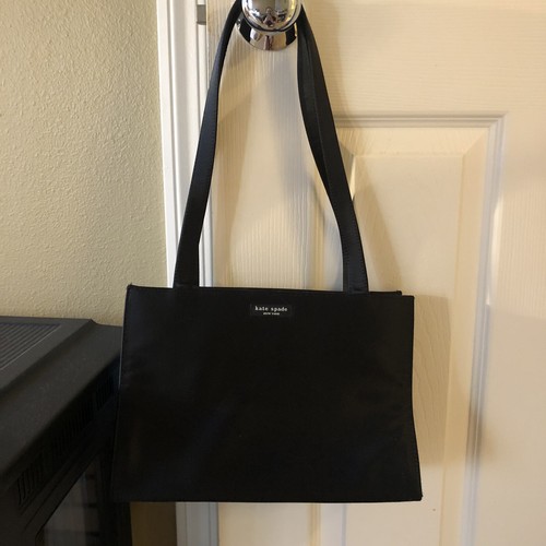 KATE SPADE Vintage Original 90's Black Nylon Sam Tote Shoulder Bag Made in  USA | eBay