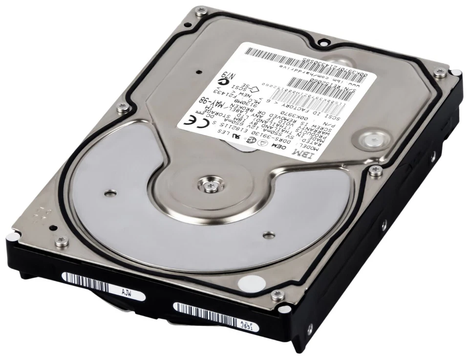 Hard Drive IBM ULTRA.9ES 00K3970 DDRS-39130 9GB 7200U/Min SCSI 50-pin 3.5 " Inch - Image 2 of 3