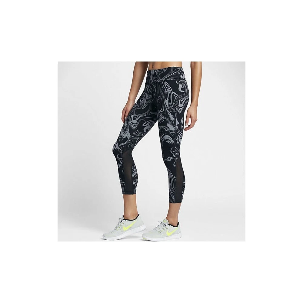 Nike Epic Power Lux Leggings Black Marble Print Running leggings Size  Medium