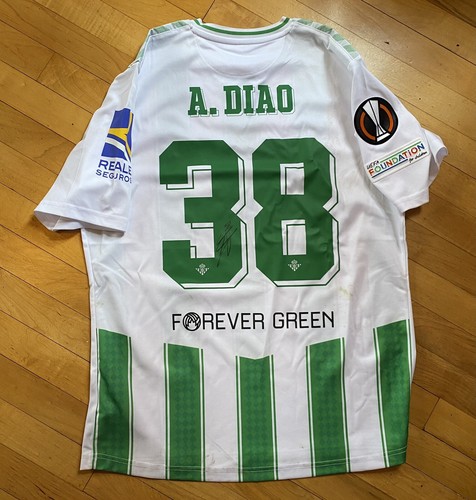Assane Diao - Rookie Year Europa League Match-Worn Jersey Autograph Authentic