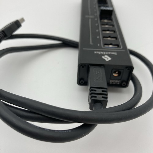 SmartDelux 13 Port Aluminum Hub SDU3-P10C3 10 Port USB 3.0 +3 Smart Charging - Picture 13 of 13