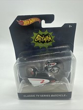 2015 Hot Wheels Batman Classic TV Series Batcycle with Sidecar Bubble NEW