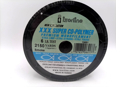 Izorline XXX Co-Polymer Monofilament 6# X 2150 yd (1/4# Spool