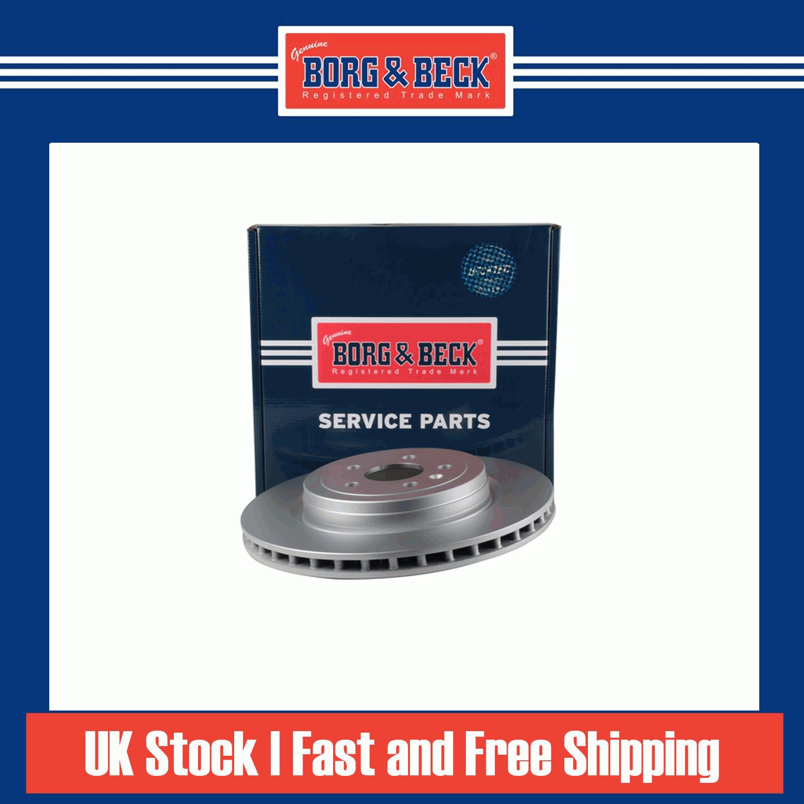 2x Brake Discs Vented Rear 365mm BBD6294S Borg & Beck 142063100A 600643100C