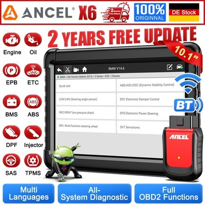 2026 ANCEL Profi KFZ Diagnosegerät ALLE SYSTEM Auto OBD2 Scanner EPB TPMS DPF