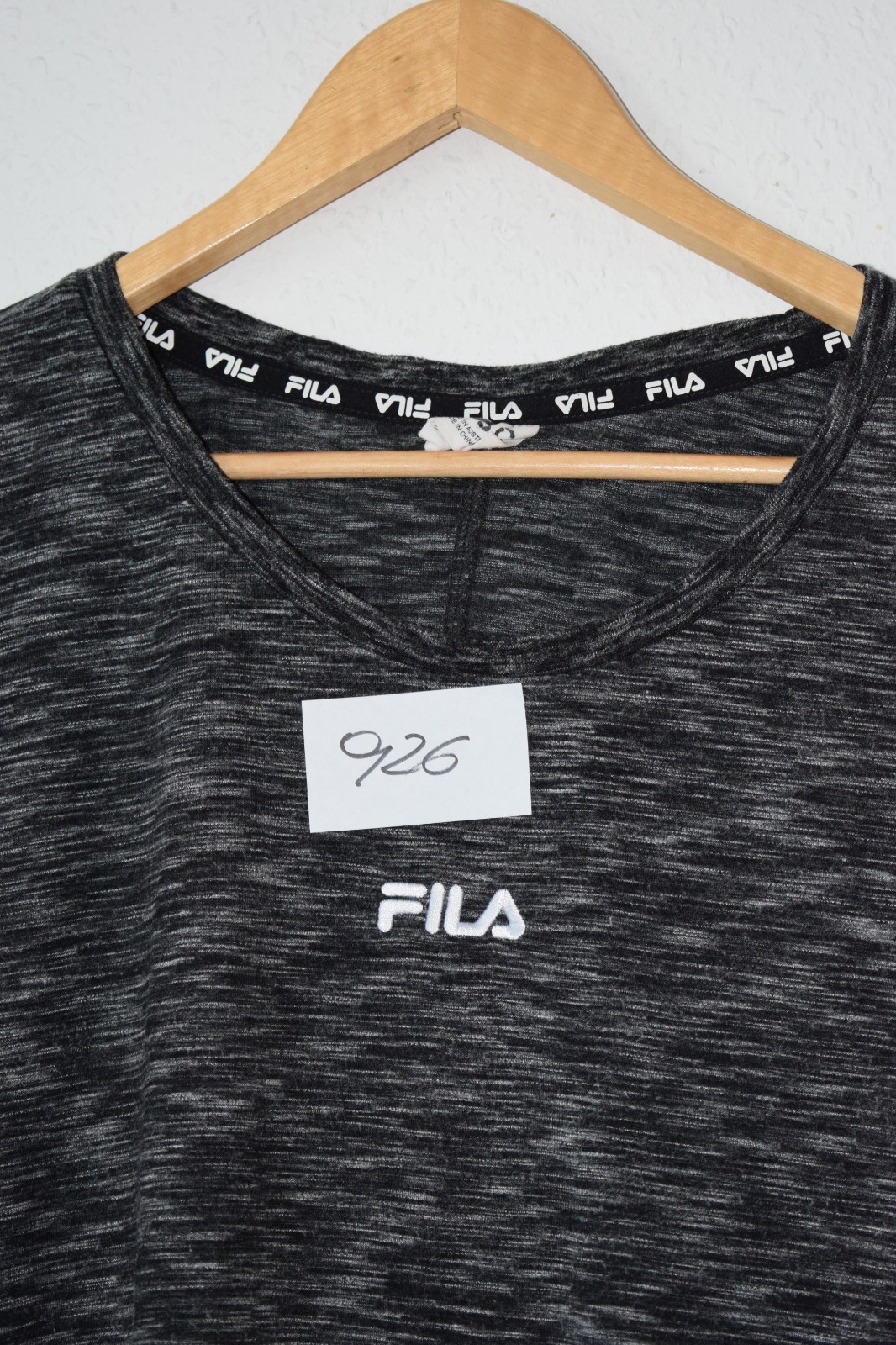 Fila Women’s Space-Dye Long Sleeve Performance Tee - Heather Gray image 4