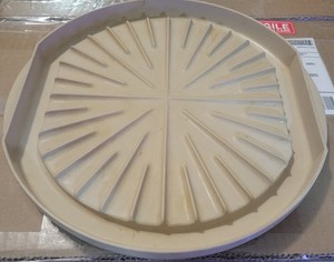 Vintage Anchor Hocking Microware Microwave PM-446 Bacon Rack Grill Pan 12" Round