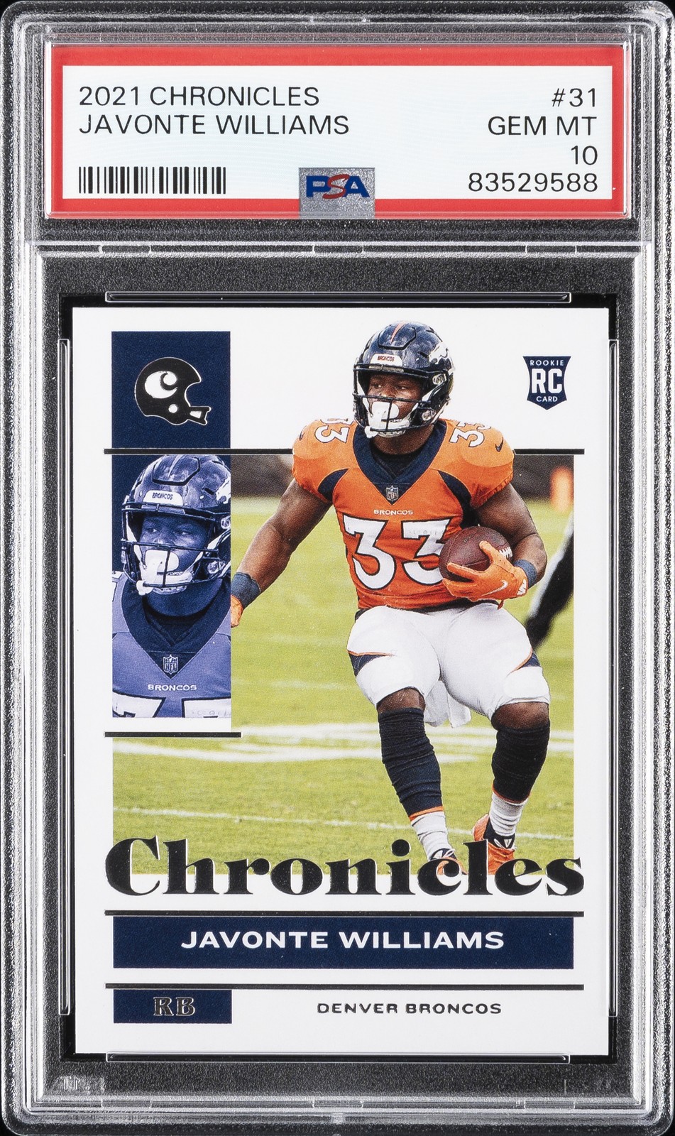Javonte Williams Panini Chronicles #31 Base