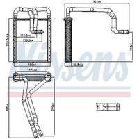 Nissens 707326 WäRmetauscher, Innenraumheizung