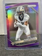 2025 Panini Prizm Chris Olave #192 Purple 16/125 SP New Orleans Saints