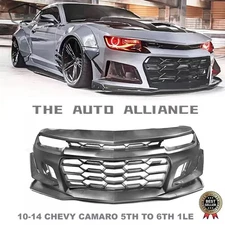 For 10-14 Chevy Camaro 5TH to 2014+ 6TH Gen 1LE Style Front Bumper Conversion