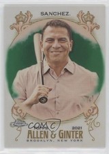 2021 Topps Allen & Ginter Chrome Green Refractor 27/99 Jesse Sanchez #260 0a3