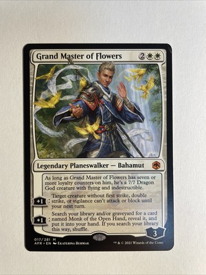 1x Mtg D&D Forgotten Realms Grand Master Of Flowers NM/M Magic The Gathering