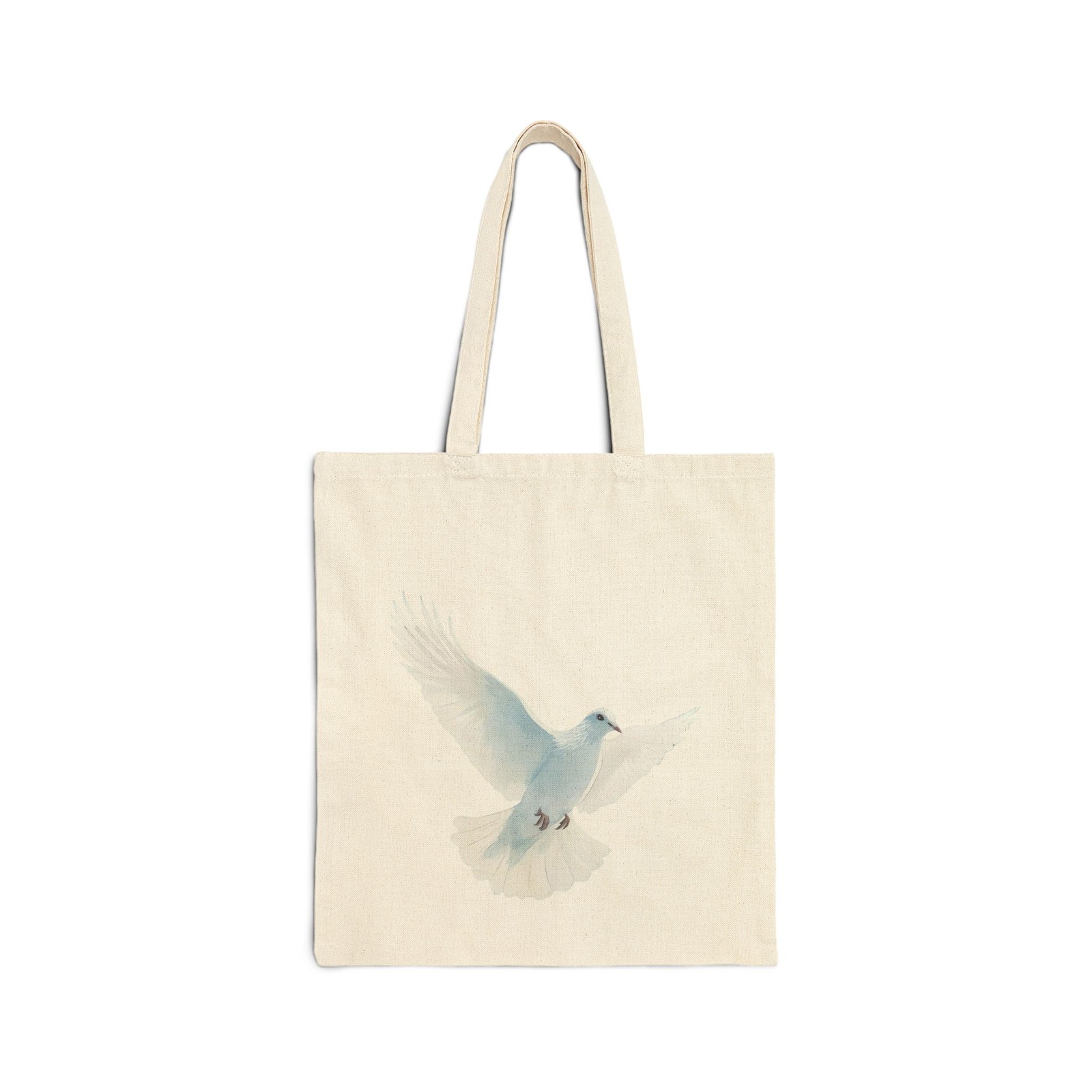 Holy Spirit White Dove Tote Bag Canvas Shopper Shoulder Bag Christian Peace Gift