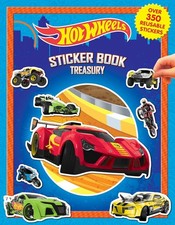 Hot Wheels Sticker Book Treasury - Activity Books for kids, 350 reusable...