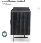 Renegade Furniture Laverne Bluestone Sideboard Black Stone Top Modern 4-Door — photo 7