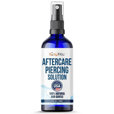 Piercing Aftercare Spray - Saline Solution for Piercings Wound Wash Sterile Sali