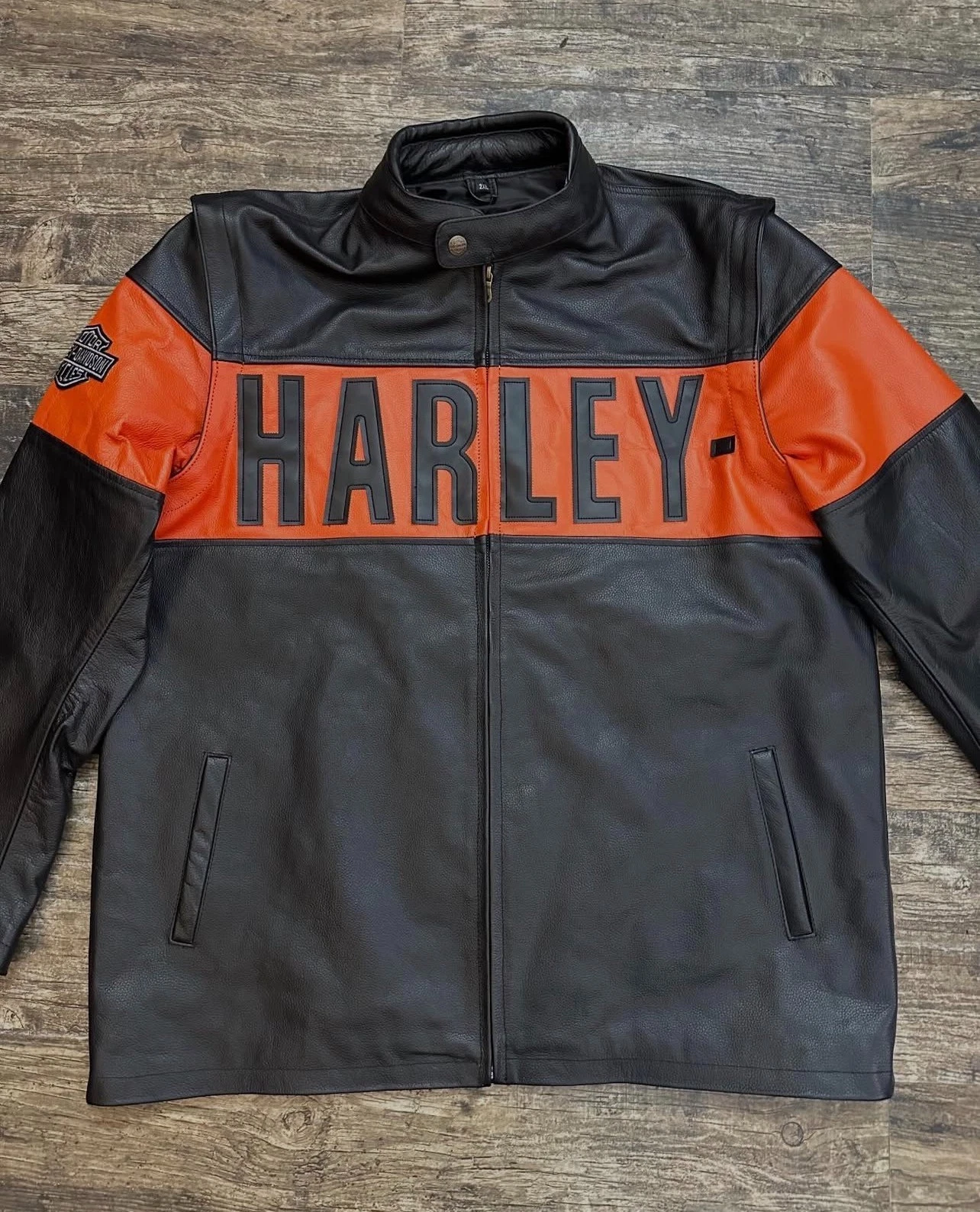 Harley-Davidson Men's Essential Convertible Leather Jacket Vest Black Biker