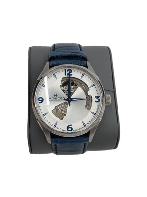 Hamilton Jazzmaster Viewmatic Open Heart H327050 White Blue