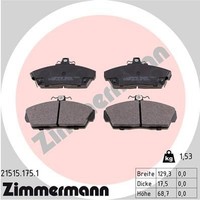 Zimmermann Bremsbelagsatz, Scheibenbremse 21515.175.1 FüR Honda MG Rover