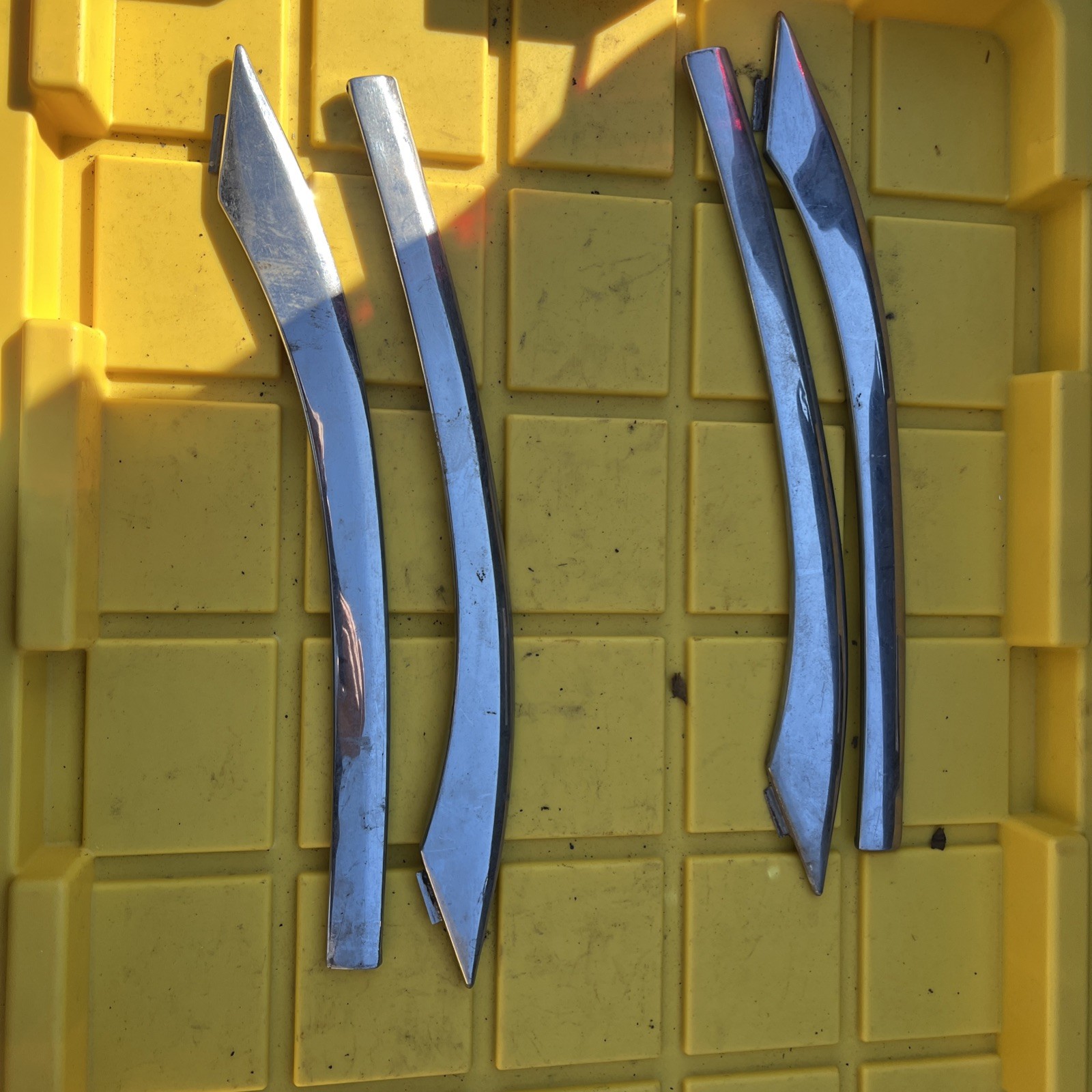 1957 Chevrolet Belair 210 four door sedan exterior rear door trim molding Pair