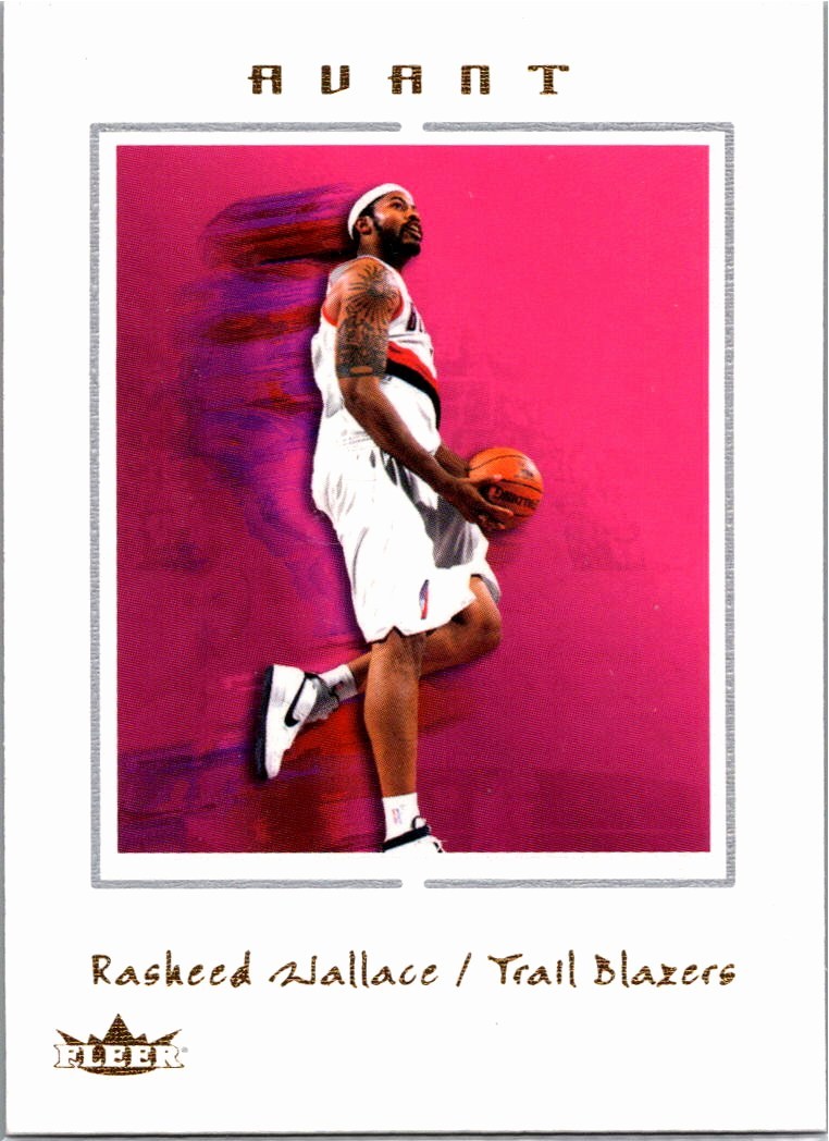 2003-04 Fleer Avant #14 Rasheed Wallace Portland Trail Blazers