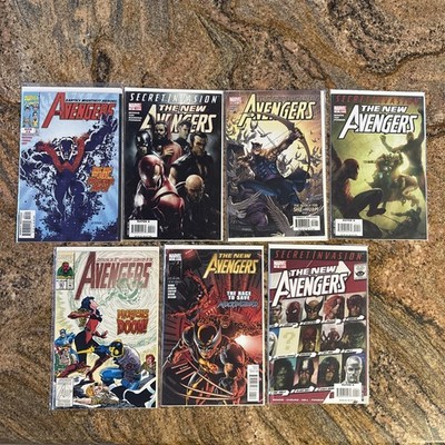 Lot Of 7- Avengers And New Avengers Comics Marvel Secret Invasion Thor She Hulk