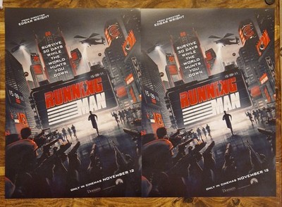 2 x Cineworld Exclusive Running Man Poster von Matt Ferguson A3 Größe