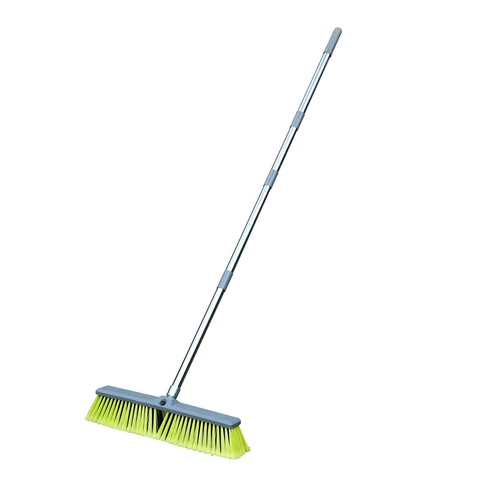 Upgraded 18" Push Broom with Adjustable Long Handle, Total Length is 55", Mul...