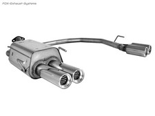  Duplex Sportauspuff Opel Zafira A 2x80mm rund eingerollt gerade