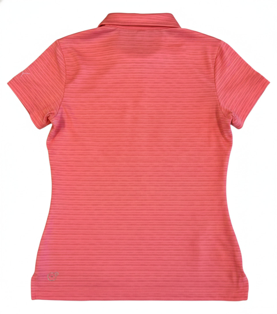 Puma Golf Women's dryCELL Short Sleeve Polo – Heathered Coral Size Small thumbnail 2