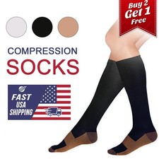 Compression Socks Stockings Womens Mens Knee High Medical 20-30 mmHG S/M-X/XL