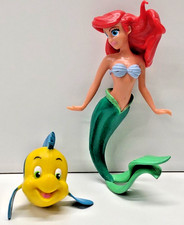 Little Mermaid Ariel and Flounder Swimways Disney Pixar toy figure Bath Pool Toy