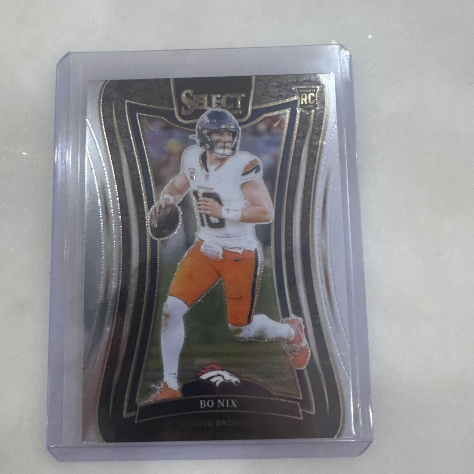 2024 Panini Select - Suite Level Bo Nix #382 Silver Prizm (RC)