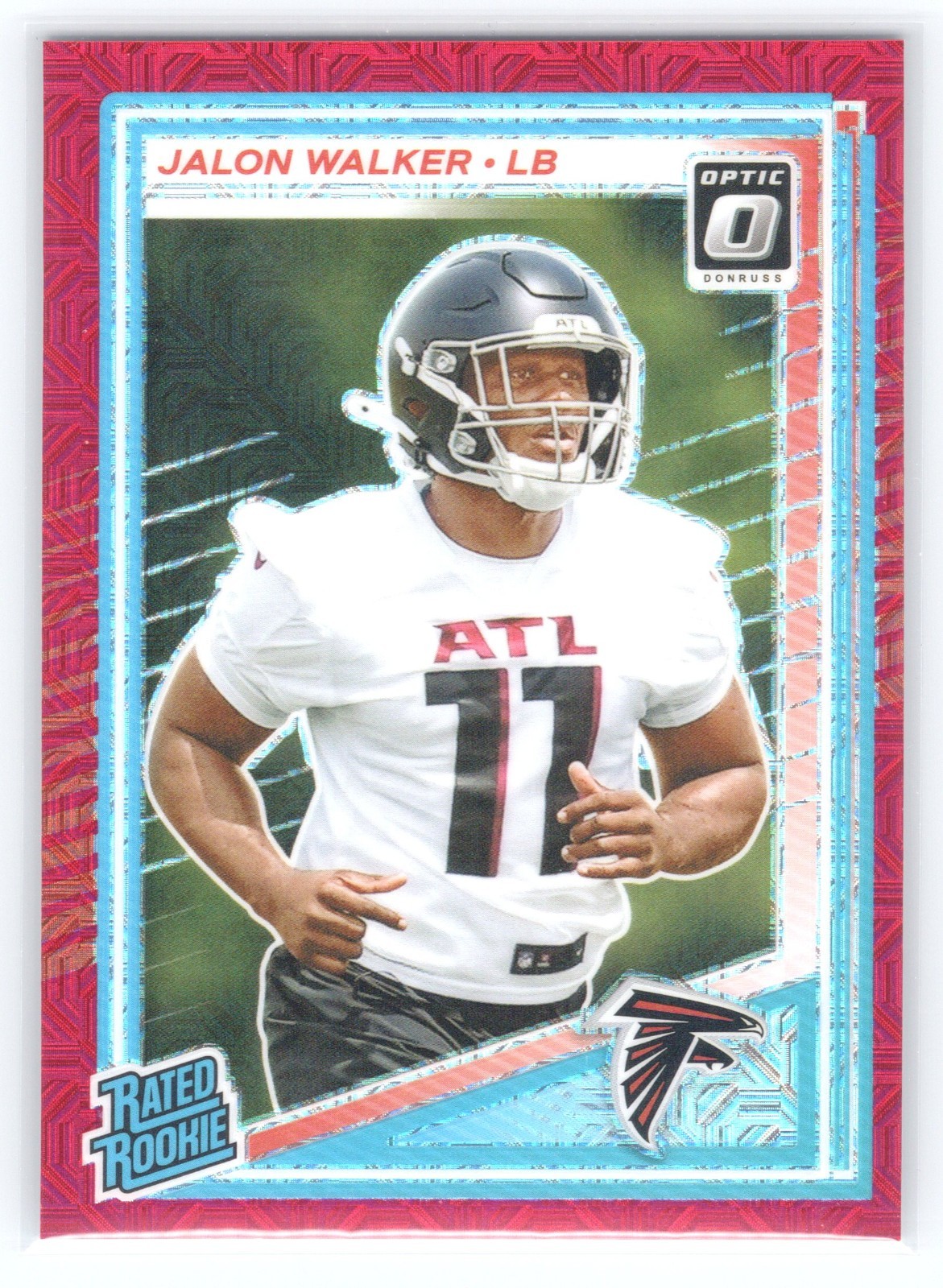 2025 Panini Optic - Jalon Walker #290 - Red Mojo - Rated Rookie - Falcons - RC