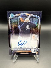 2025 Bowman Chrome Enrique Jimenez Black Mojo Auto /10 Detroit Tigers Prospect