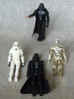 Star Wars Action Figures lot  / Darth Vader  Vinyl Cape, C-3PO .  Strom Trooper