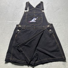 Vintage Winnie the Pooh Overalls Eeyore Shortalls Womens Medium 90s Disney