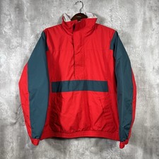 Vintage Eddie Bauer Jacket Mens Medium Red Gore Tex Color Block
