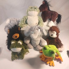 Webkinz Plush Animal Lot,8 Ganz Koala Elephant Horse Monkey Bear Frog With Codes