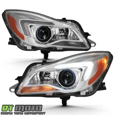 [HID Model] 2014 2015 2016 2017 Buick Regal Headlights Headlamps Left+Right