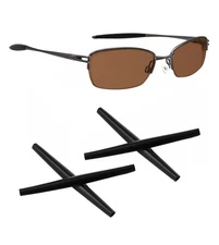 Black Replacement Ear Socks for Oakley A Wire Non-Slip Temple Tips