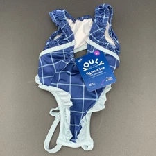 Youly Swimsuit XS 11-13 Inch Pet Dog Blue Check The Beach Bum UPF 50