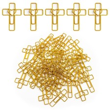 50 Pack Love Cross Paper Clip, Journaling Bookmarks Paperclips, High Appearan...