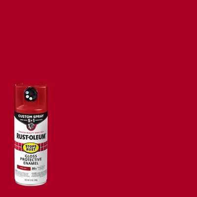 Rustoleum 376895EA Stops Rust Spray Paint Gloss Regal Red 12 Oz