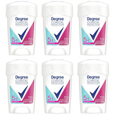 Degree Women 5-1 Clinical Protection Deodorant Antiperspirant 1.7oz Lot of 6 pk