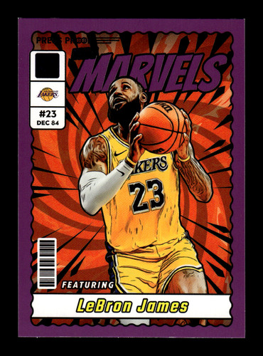 LeBron James [Press Proof] #9 2023 Panini Donruss Net Marvels card